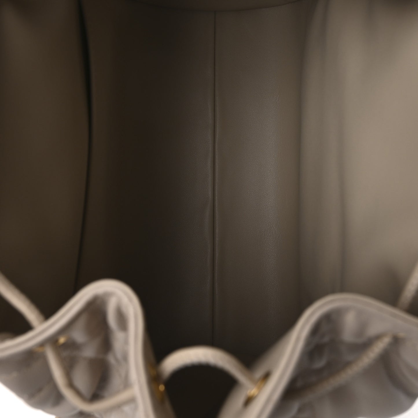 Lambskin Macrocannage Medium Caro Backpack Beige