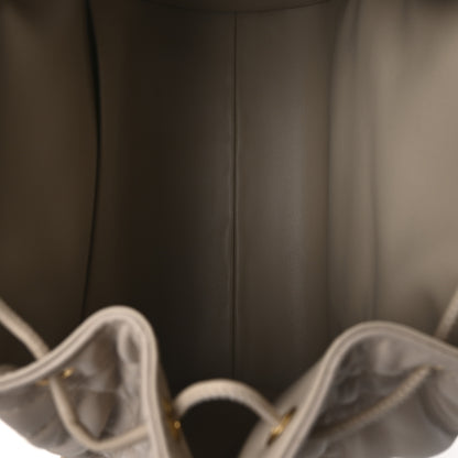 Christian Dior Lambskin Macrocannage Medium Caro Backpack Beige 5 of 10