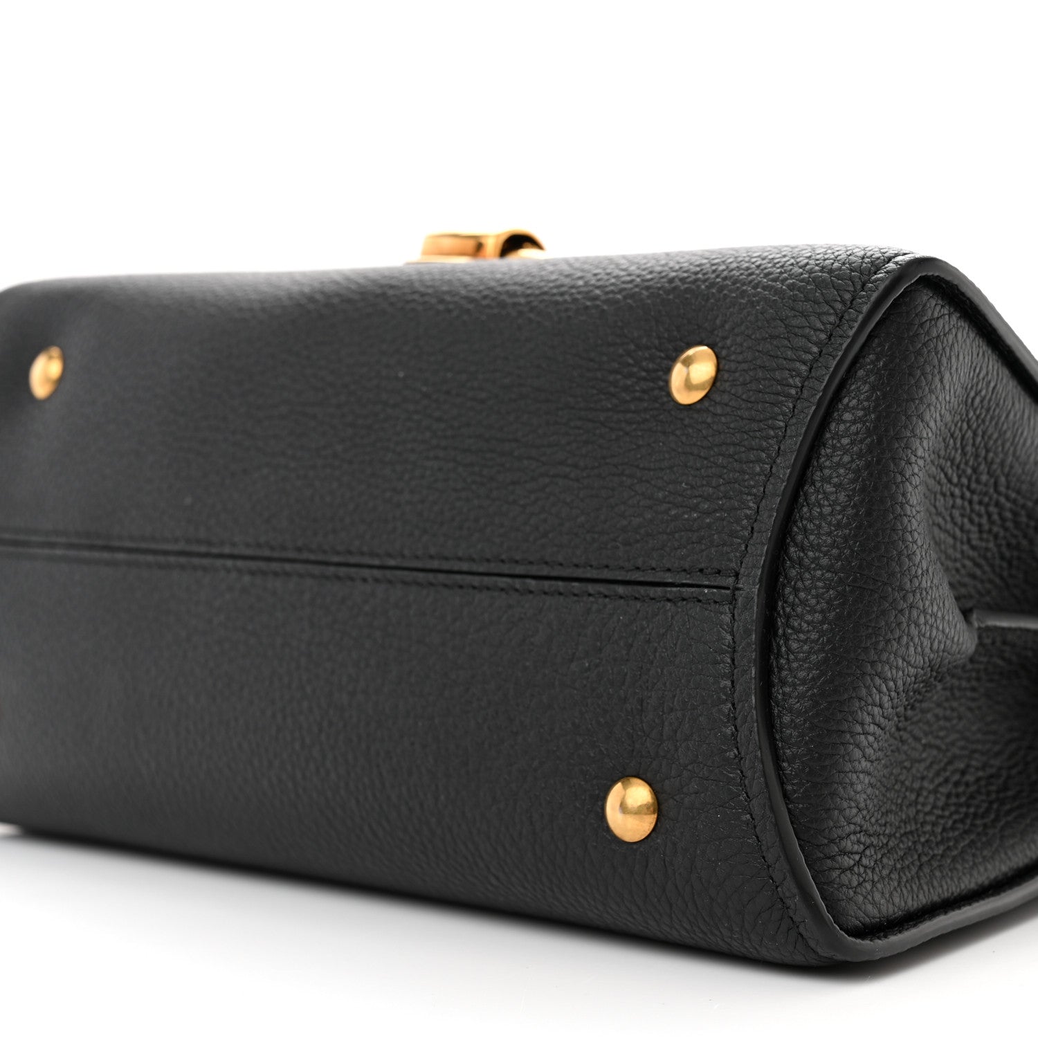 Salvatore Ferragamo Calfskin Small Margot Top Handle Satchel Black 10 of 10