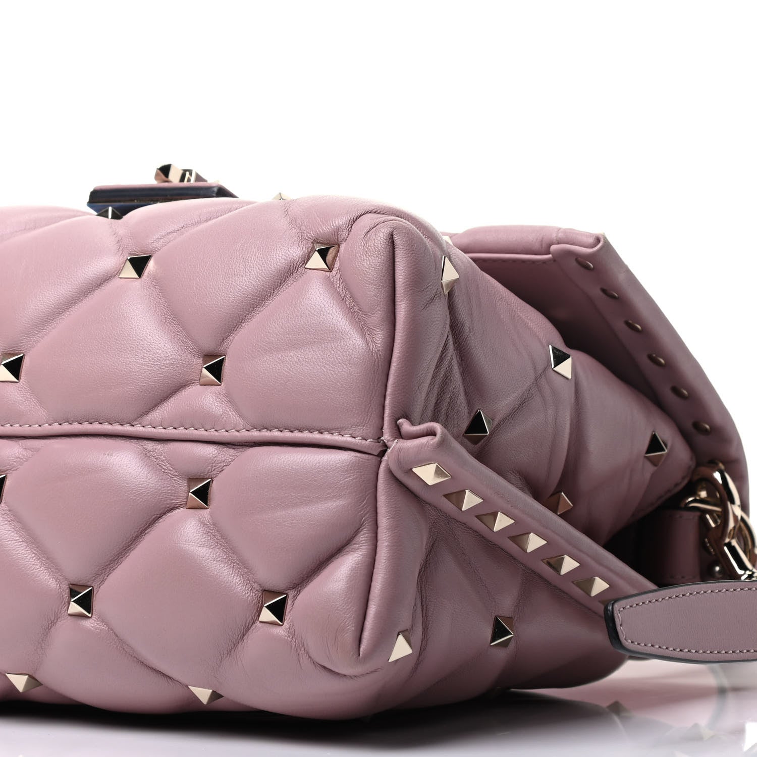 Valentino Garavani Nappa Medium Candystud Top Handle Bag Lipstick 10 of 10
