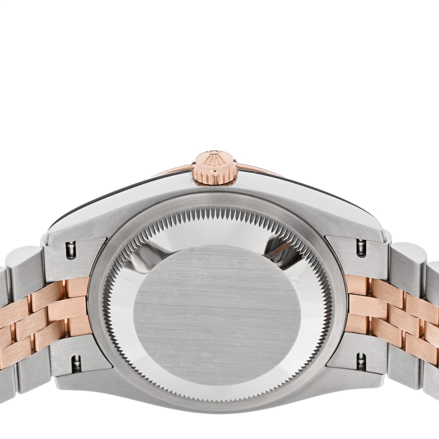 Rolex Stainless Steel 18K Everose Gold 36mm Oyster Perpetual Datejust Watch White Roman 126231 4 of 5