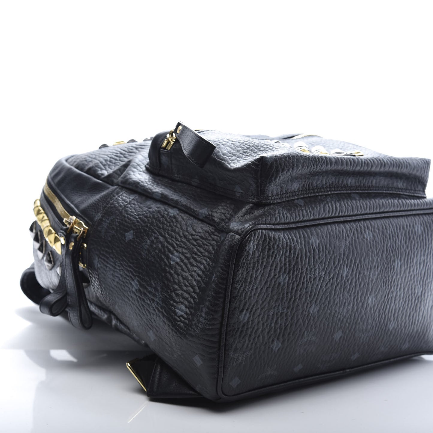 Visetos Studded Colorblock Medium Stark Brock Backpack Black