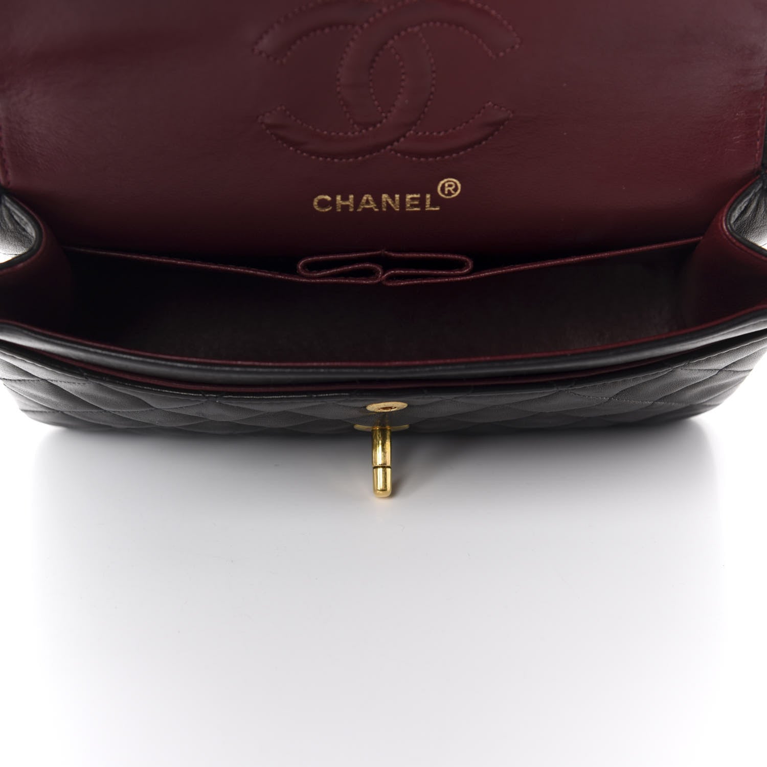 Chanel Lambskin Quilted Small Double Flap Black 5 of 13