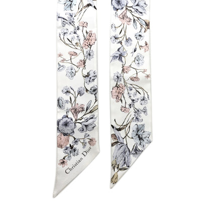 Christian Dior Silk Twill D-Millefiori Mitzah Scarf Blue Multicolor 2 of 4