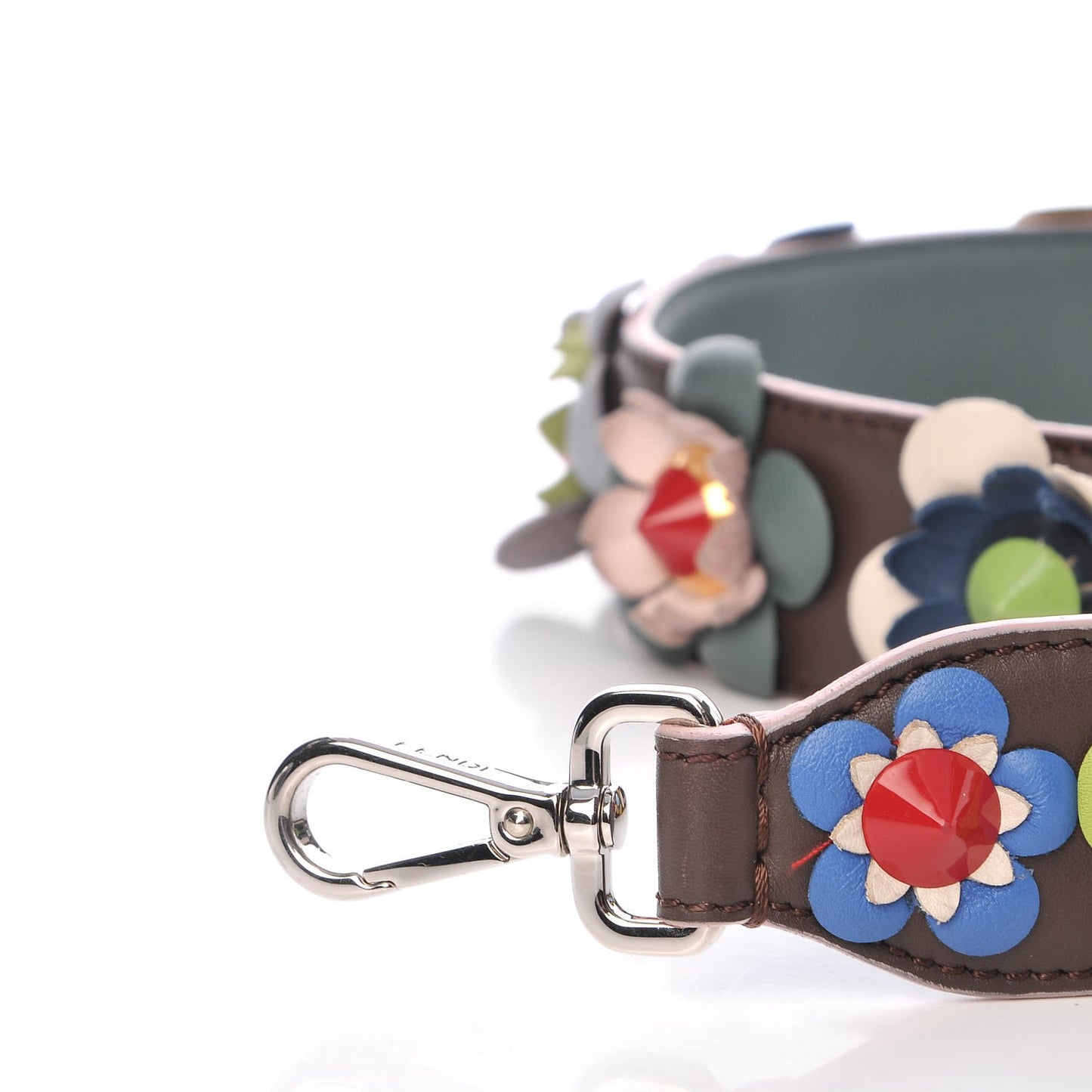 Vitello Dolce Flowerland Studded Strap You Moresco Malachite
