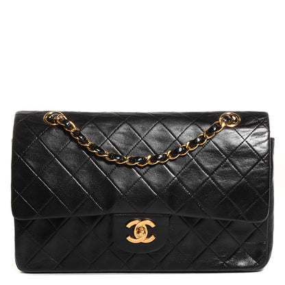 Chanel Lambskin Quilted Medium Double Flap Black 1 of 8