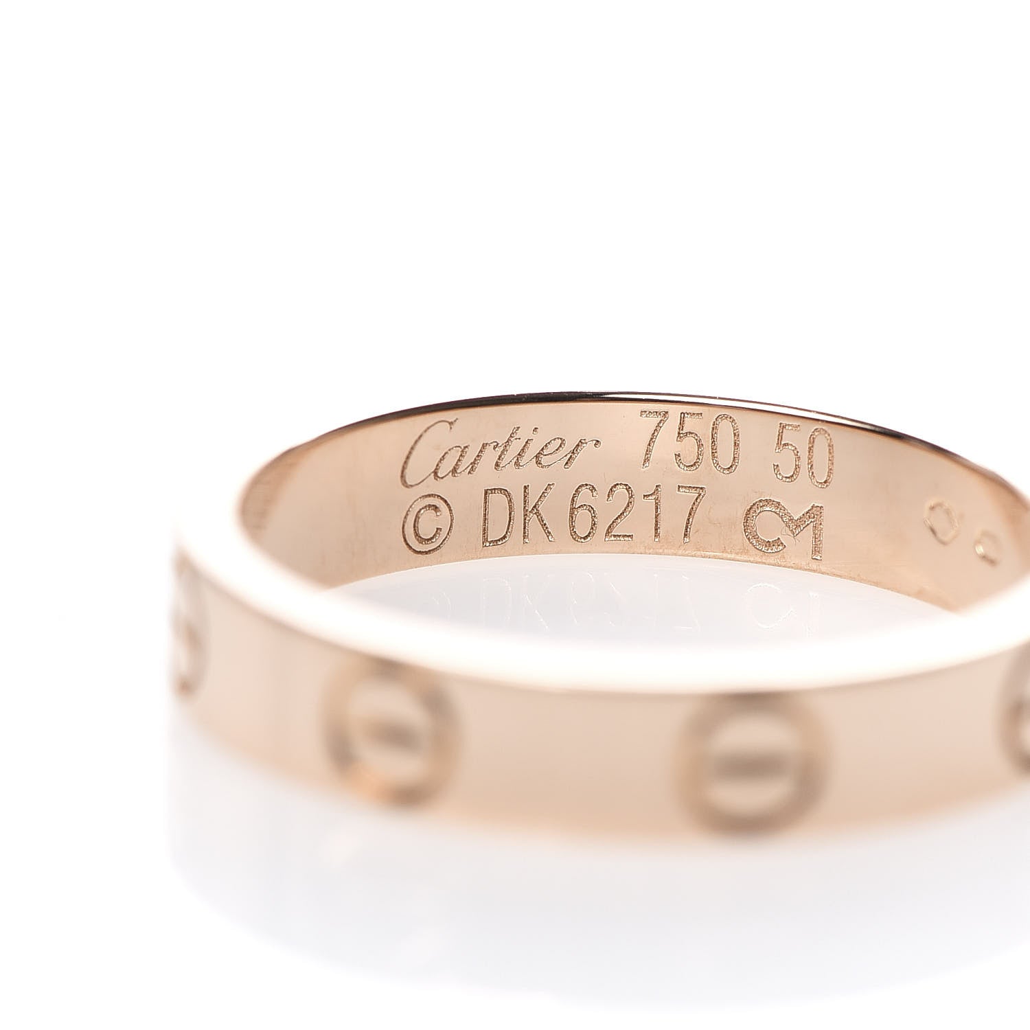 Cartier 18K Pink Gold 3.5mm LOVE Wedding Band Ring 50 5.25 4 of 6