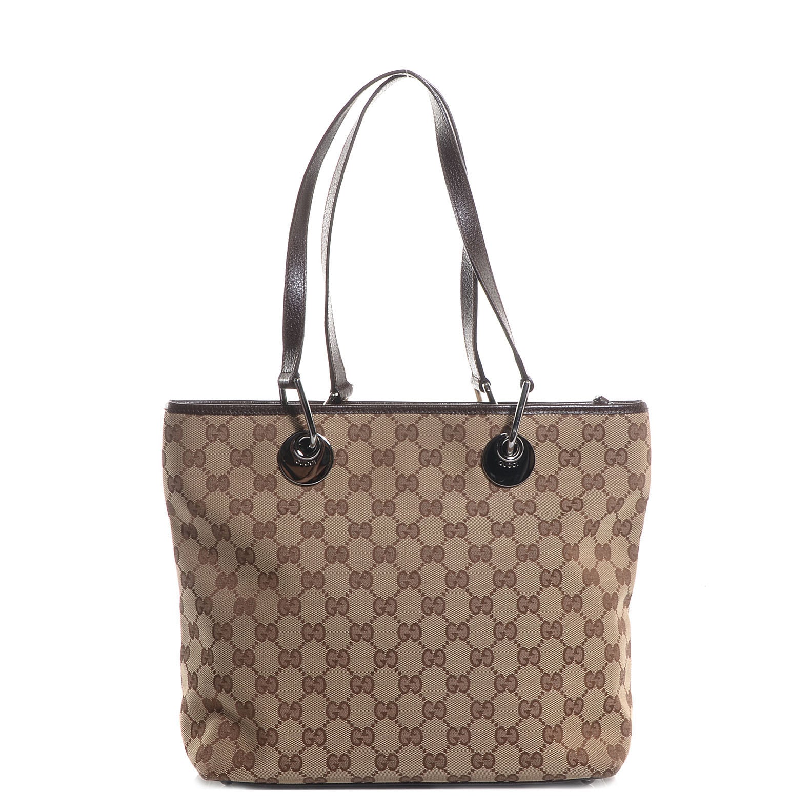 Gucci Monogram Small Eclipse Tote Brown 1 of 7