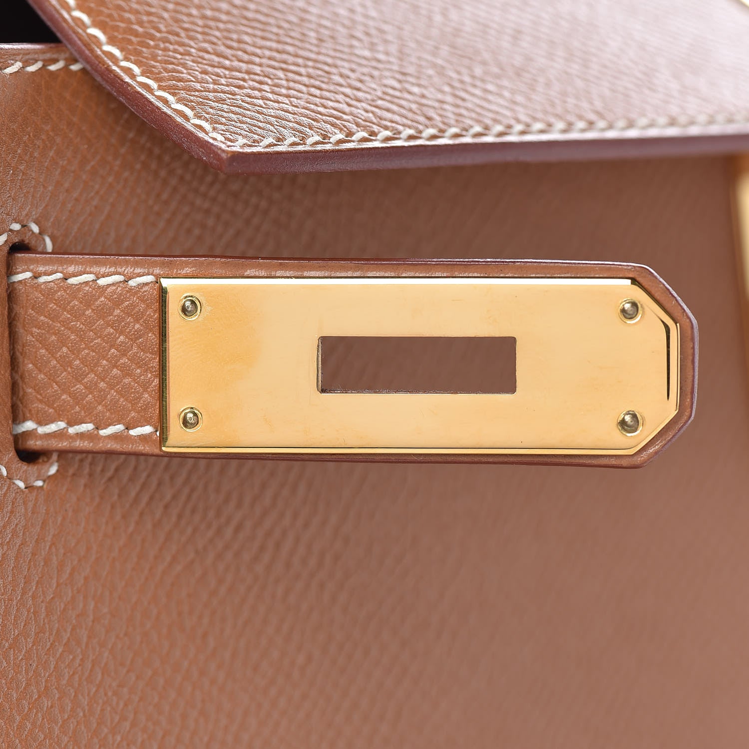 Hermes Epsom Kelly Sellier 28 Gold 24 of 41