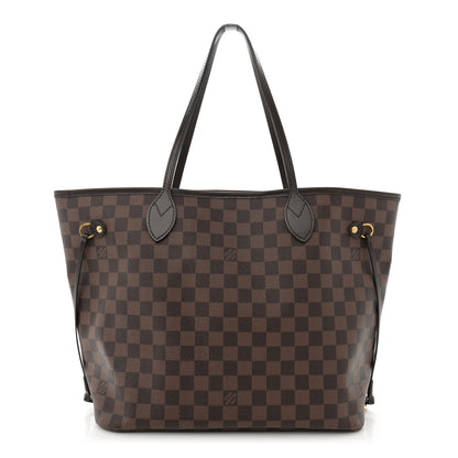 Louis Vuitton Damier Ebene Neo Neverfull MM Rose Ballerine 1 of 14