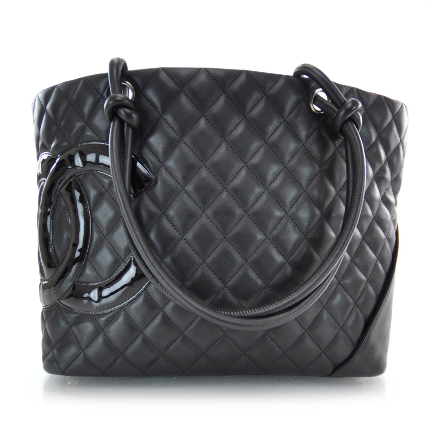 Chanel Calfskin Quilted Large Cambon Tote Black 1 of 7