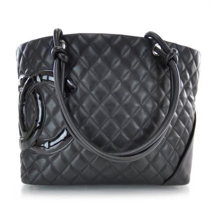Chanel Calfskin Quilted Large Cambon Tote Black 1 of 7