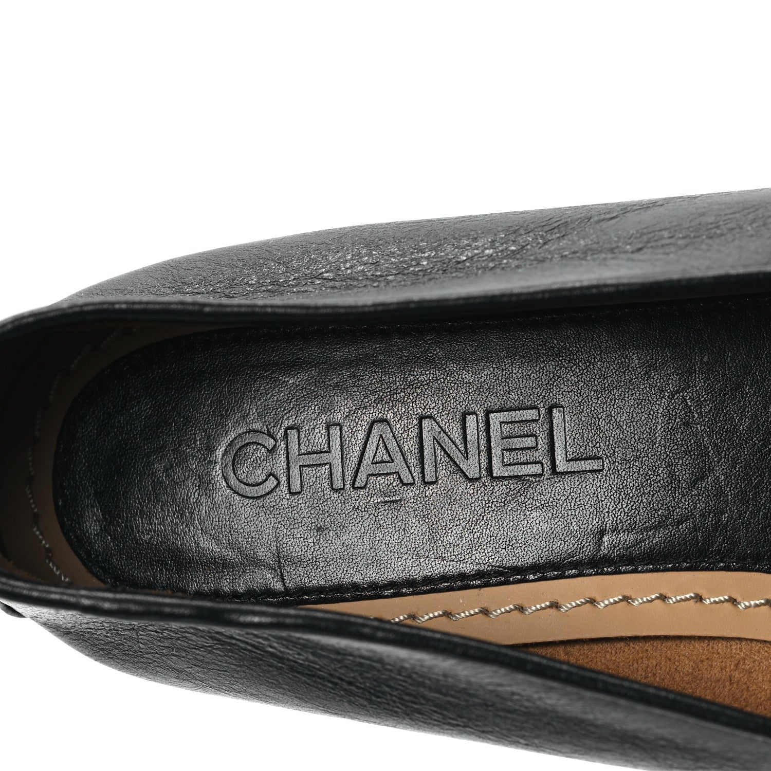 Chanel Shiny Calfskin CC Mocassin Loafers 40 Black 7 of 8