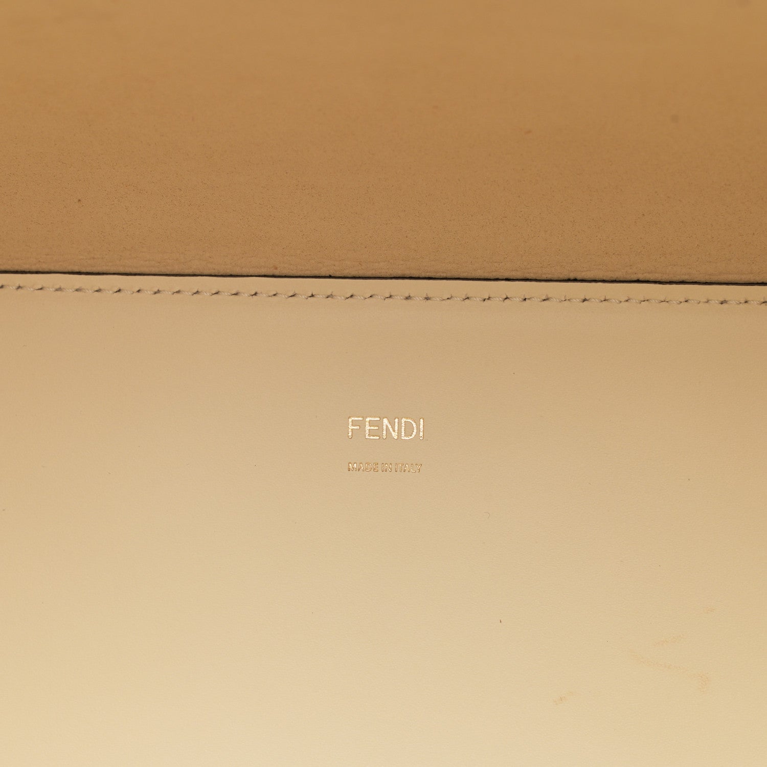 Fendi Vitello King Ceylon Plexiglass Woven Logo Debossed Medium Fendi Sunshine Shopper Tote White Ice 6 of 10
