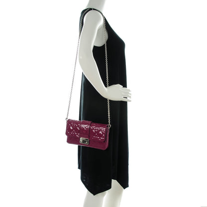 Christian Dior Patent Cannage New Lock Pouch Hortensia 2 of 7