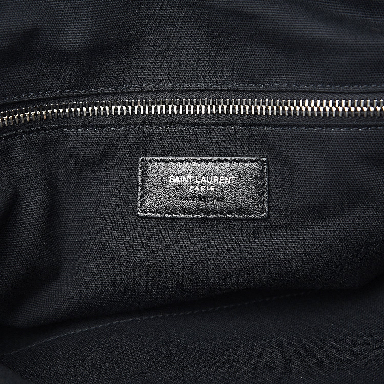 Saint Laurent Canvas ID Shopping Bag Black 6 of 8