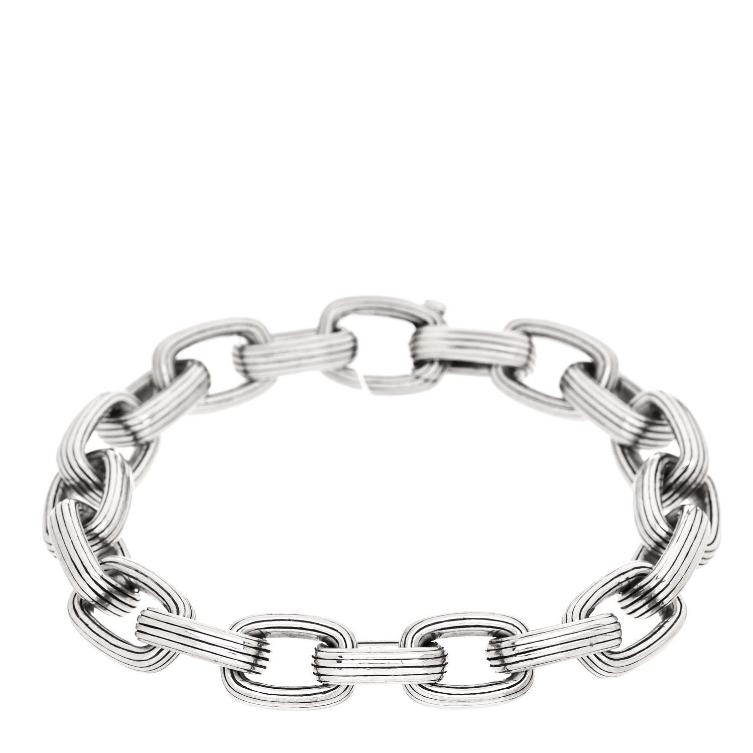David Yurman Sterling Silver Royal Cord Link Bracelet 1 of 3
