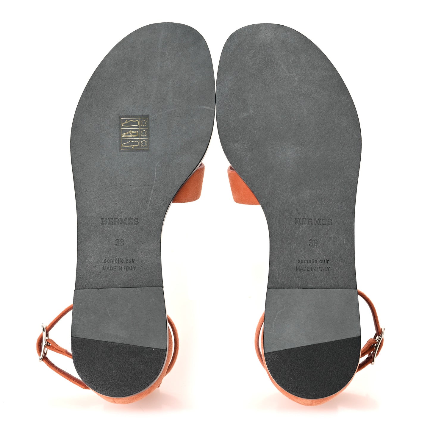Suede Goatskin Santorini Sandals 38 Bois De Santal