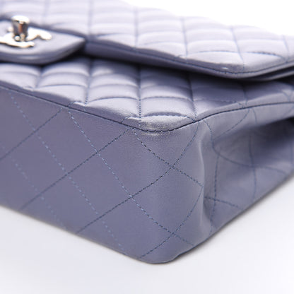 Chanel Lambskin Quilted Medium Double Flap Light Purple 10 of 21