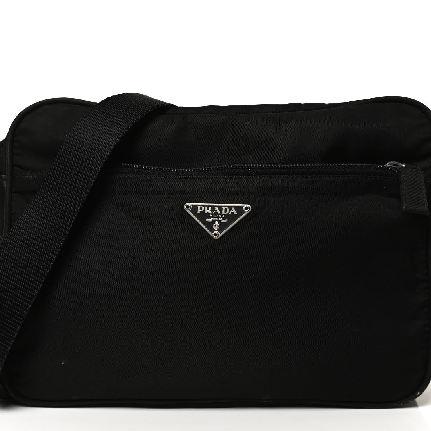 Prada Nylon Tessuto Messenger Bag Black 7 of 14