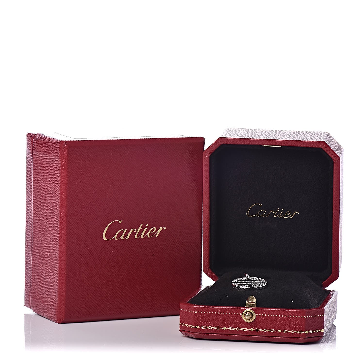 Cartier 18K White Gold Diamond Longevity Charm 4 of 4