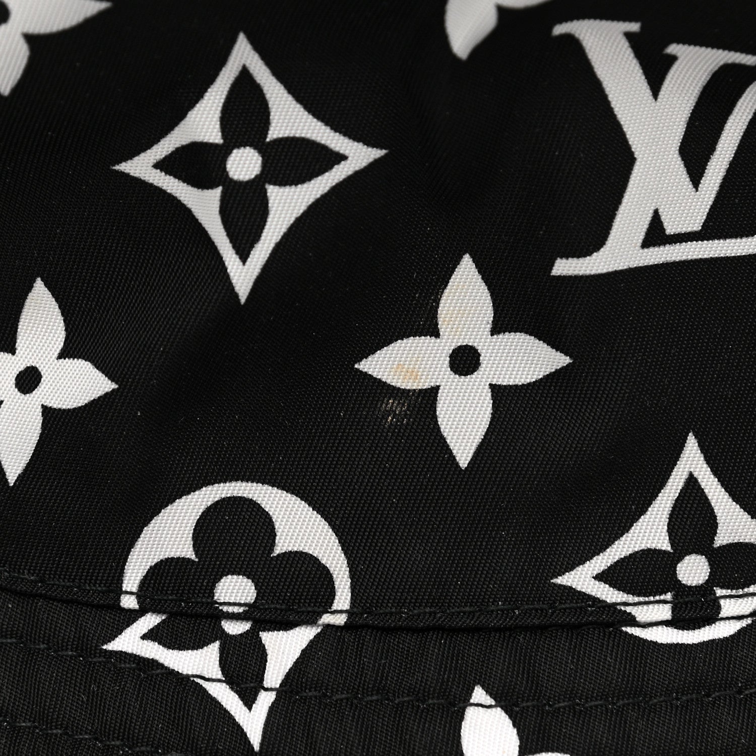 Louis Vuitton Nylon Monogram Reversible Bob Bucket Hat M Black White 15 of 17