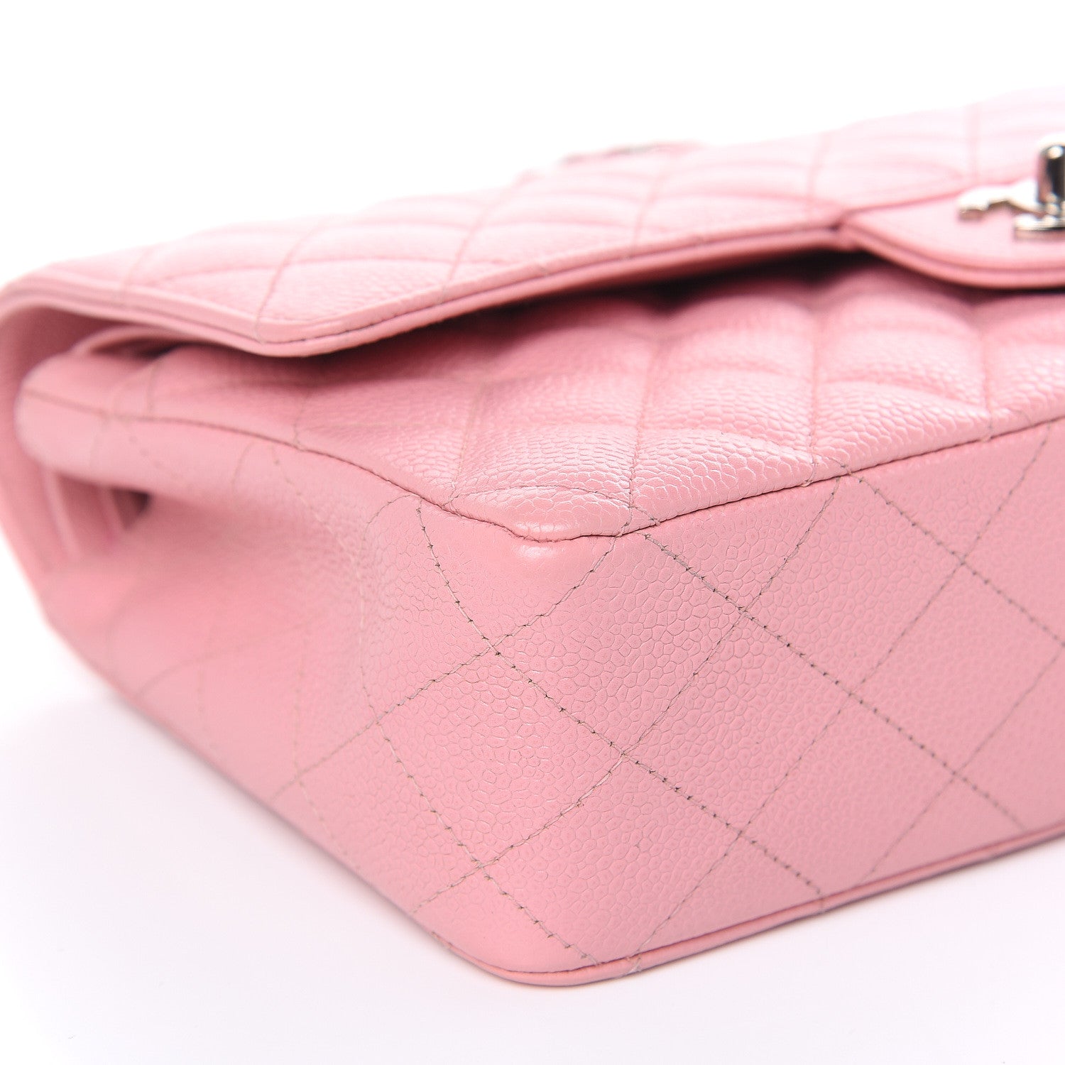 Chanel Caviar Quilted Medium Double Flap Pink 8 of 16