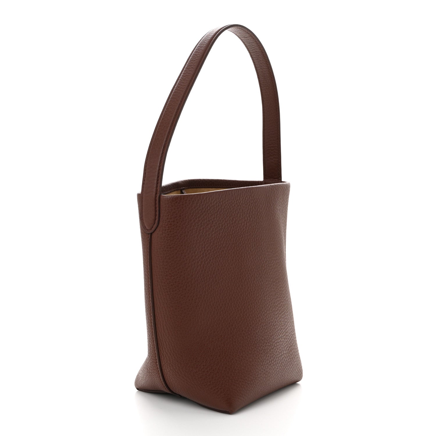 The Row Grained Calfskin Small N/S Park Tote Cognac 3 of 10