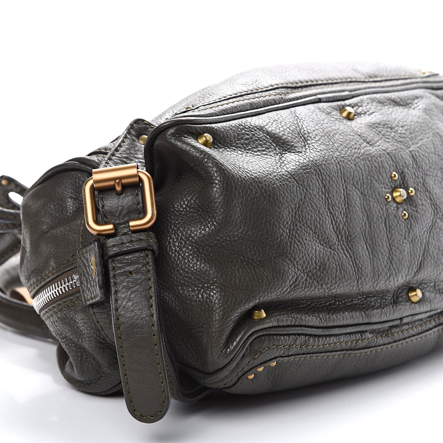 Calfskin Paddington Satchel Brown