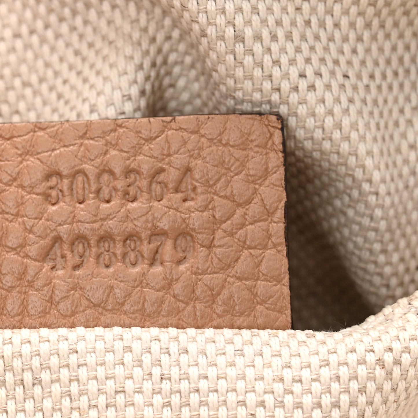 Pebbled Calfskin Small Soho Disco Bag Camelia