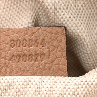 Gucci Pebbled Calfskin Small Soho Disco Bag Camelia 7 of 11