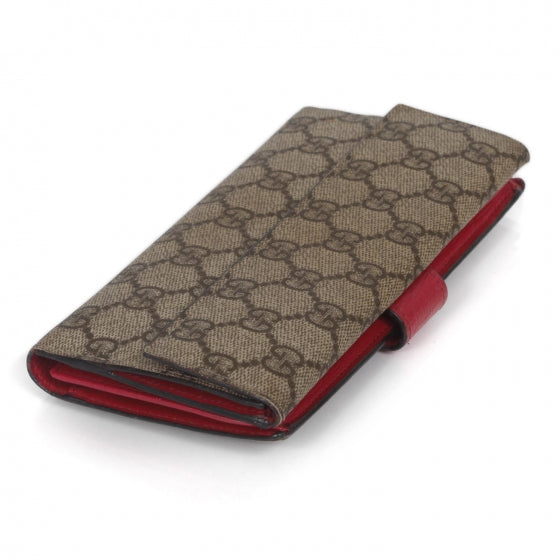 Gucci GG Plus Monogram Ladies GG Continental Wallet Red 5 of 13