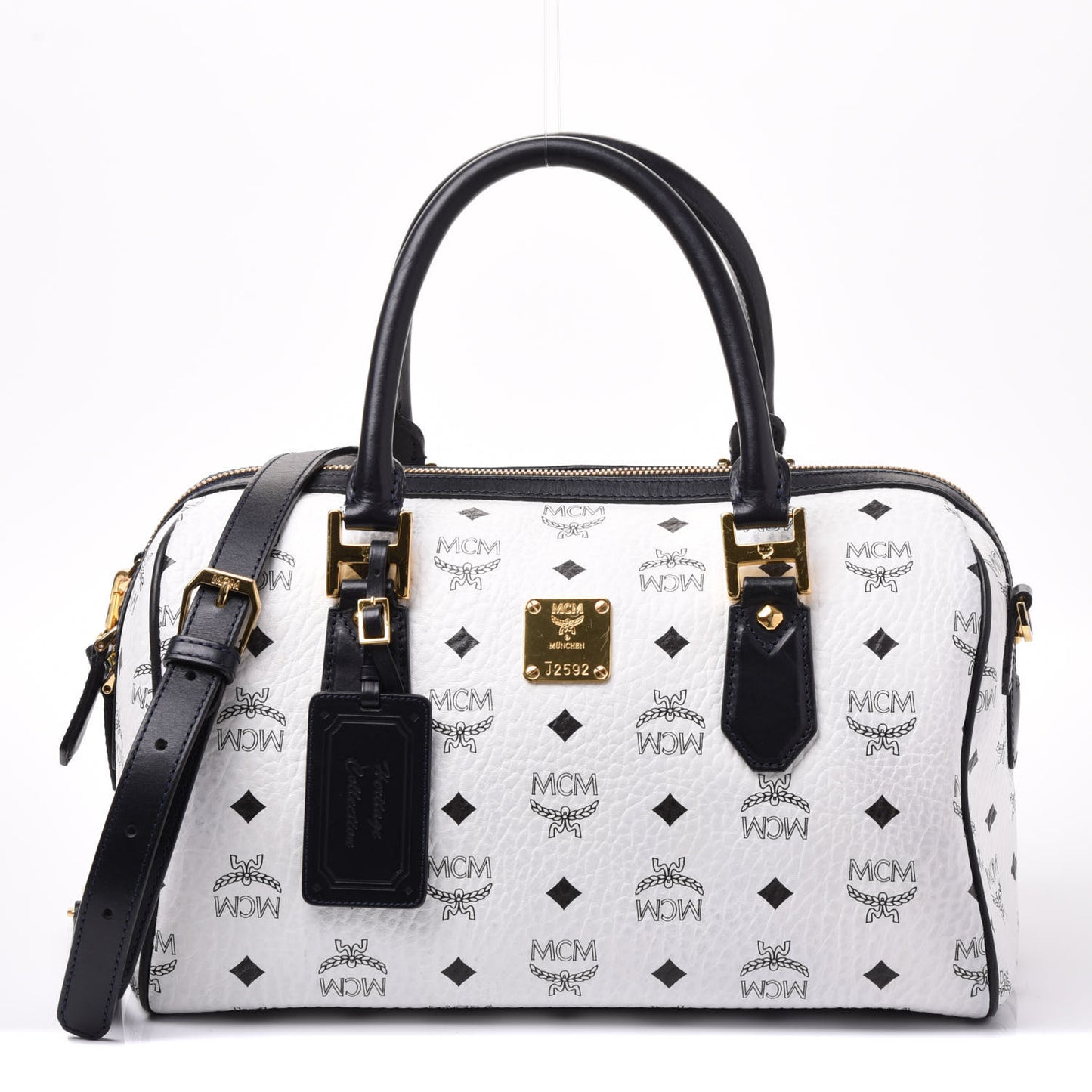 Visetos Heritage Boston Satchel White