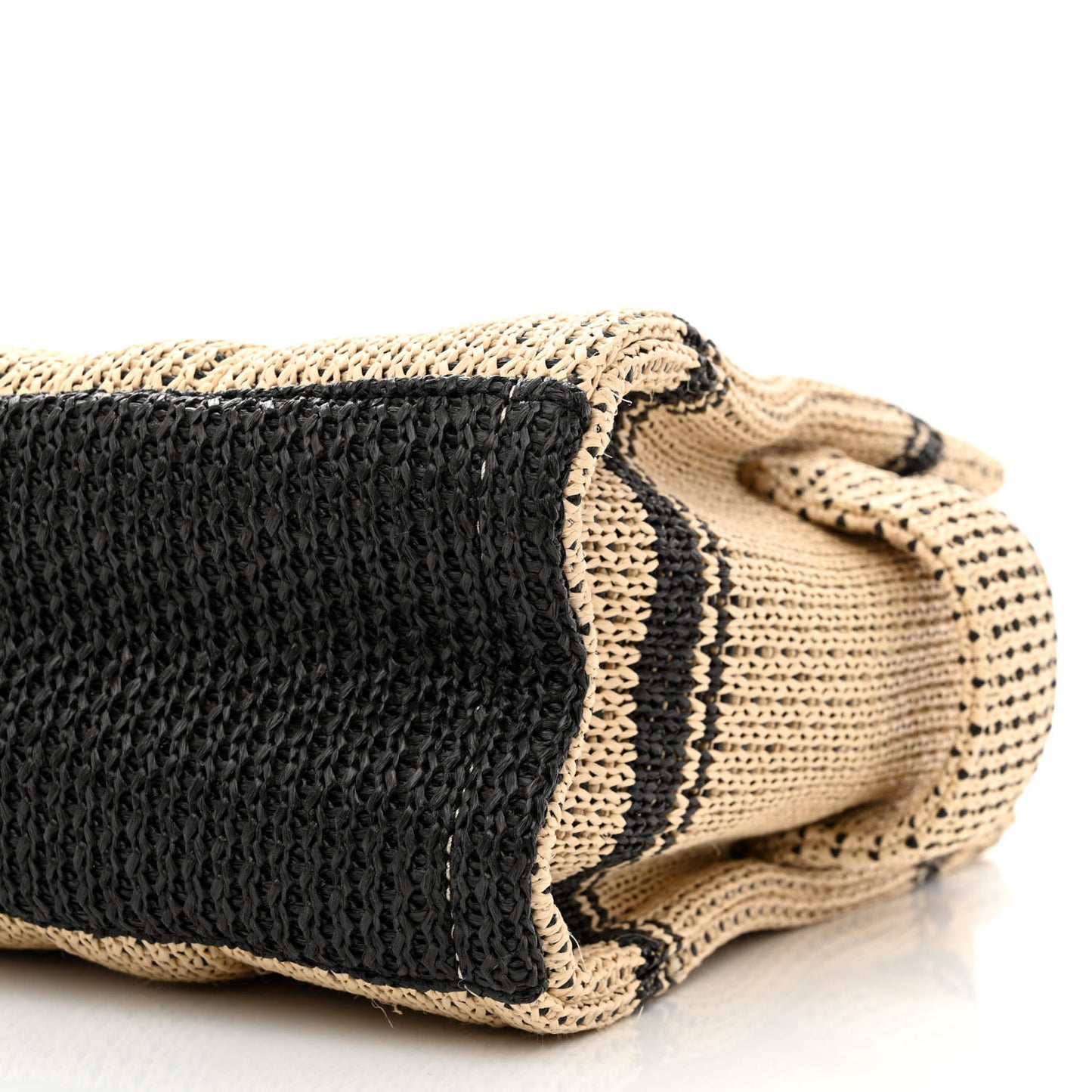 Straw Jacquard Medium The Traveler Tote Bag Natural