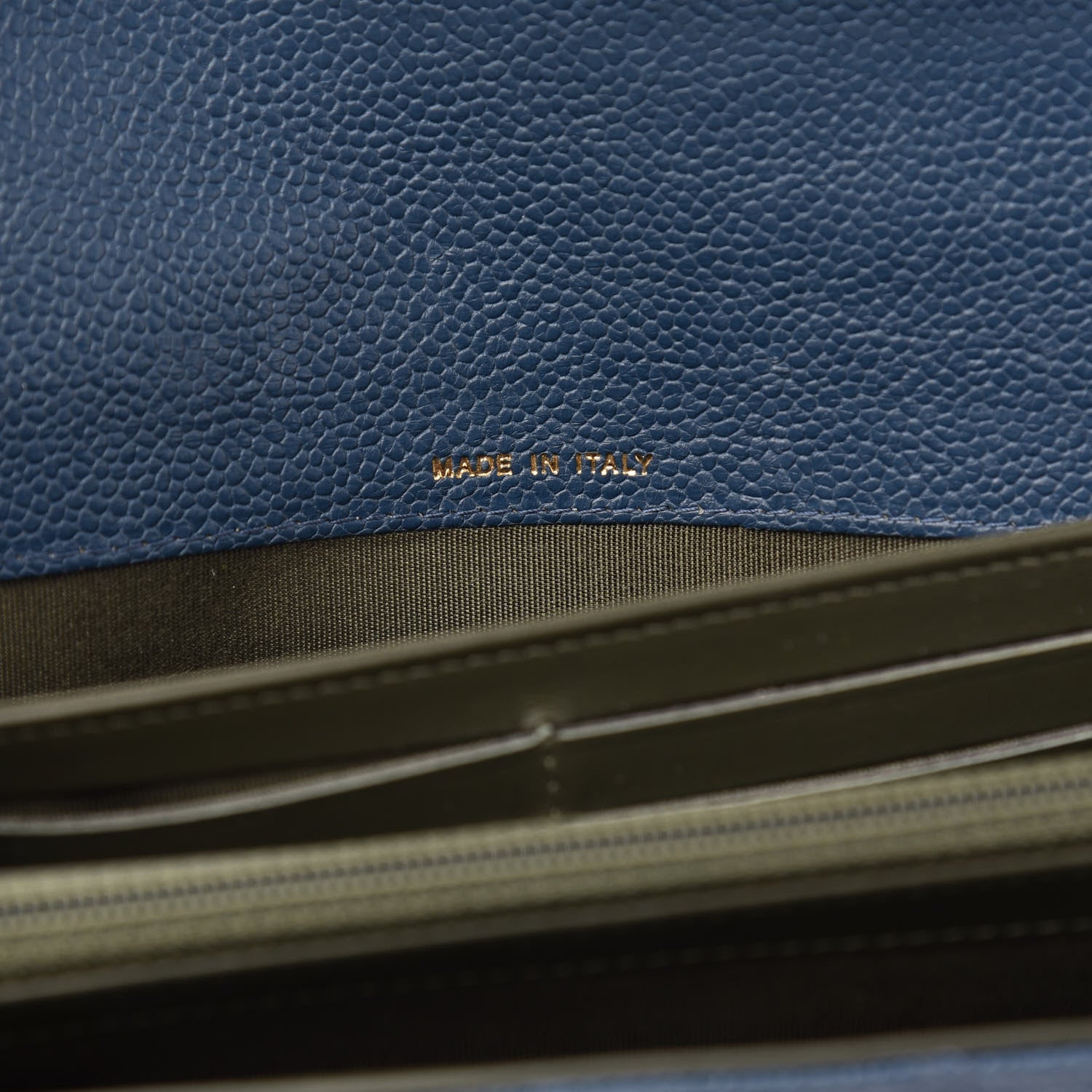 Chanel Caviar Quilted Boy Flap Wallet Blue 7 of 11