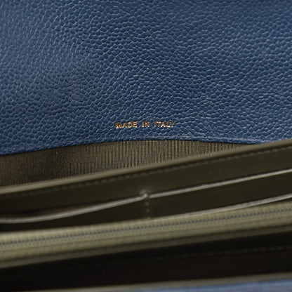 Chanel Caviar Quilted Boy Flap Wallet Blue 7 of 11