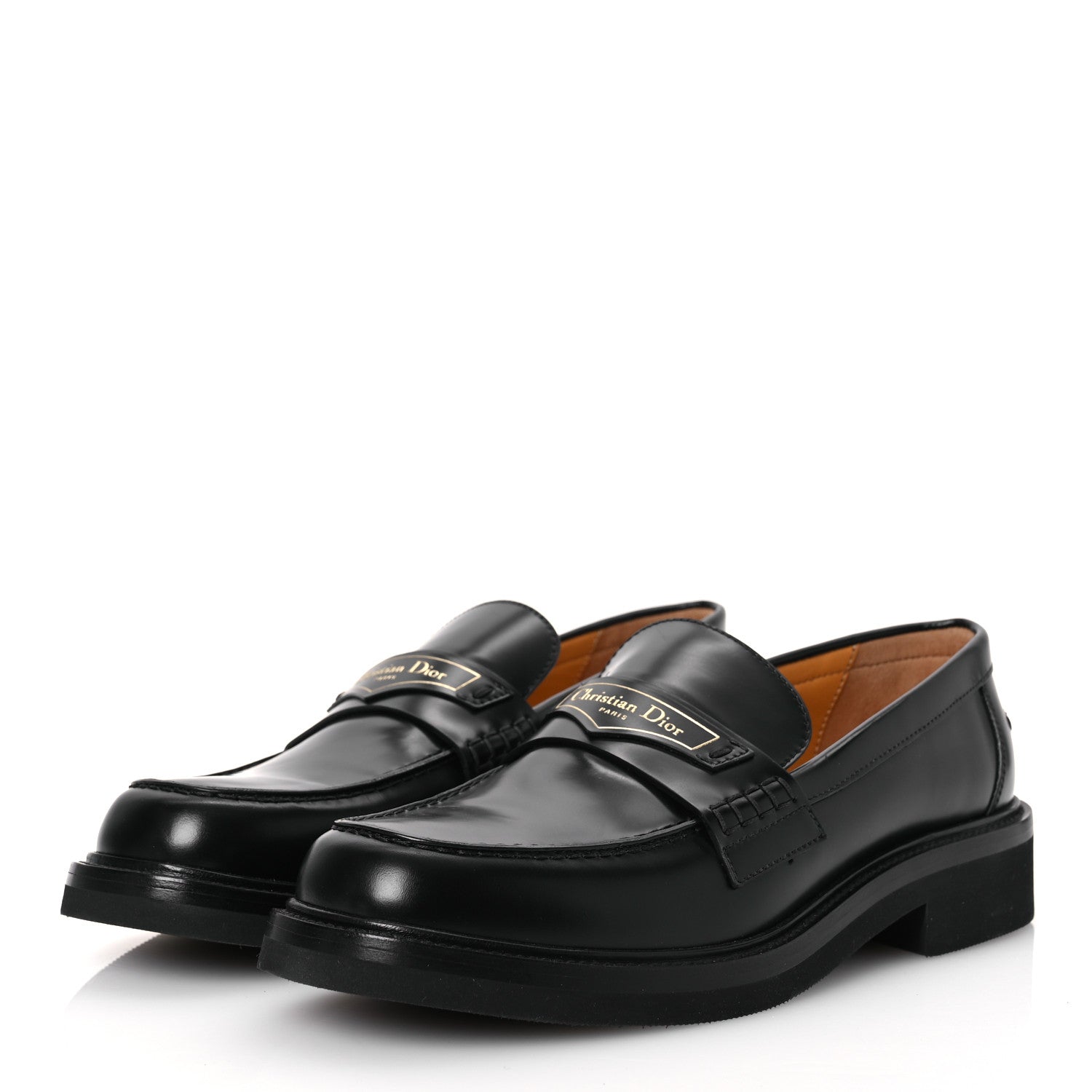 Christian Dior Brushed Calfskin Boy Loafers 40 Black 4 of 12