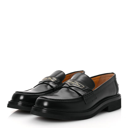 Christian Dior Brushed Calfskin Boy Loafers 40 Black 4 of 12