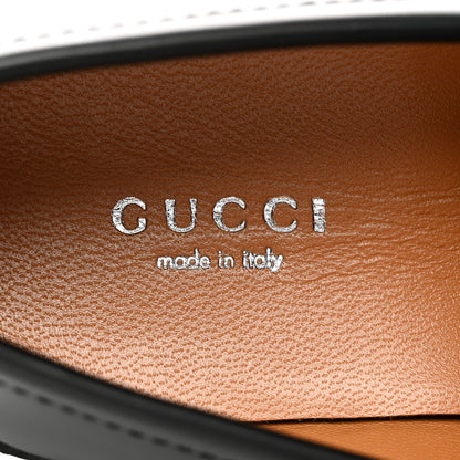 Gucci Cordovan Lux Womens Jeanne Platform Lug Sole 30/45mm Loafers 36 Black 7 of 8