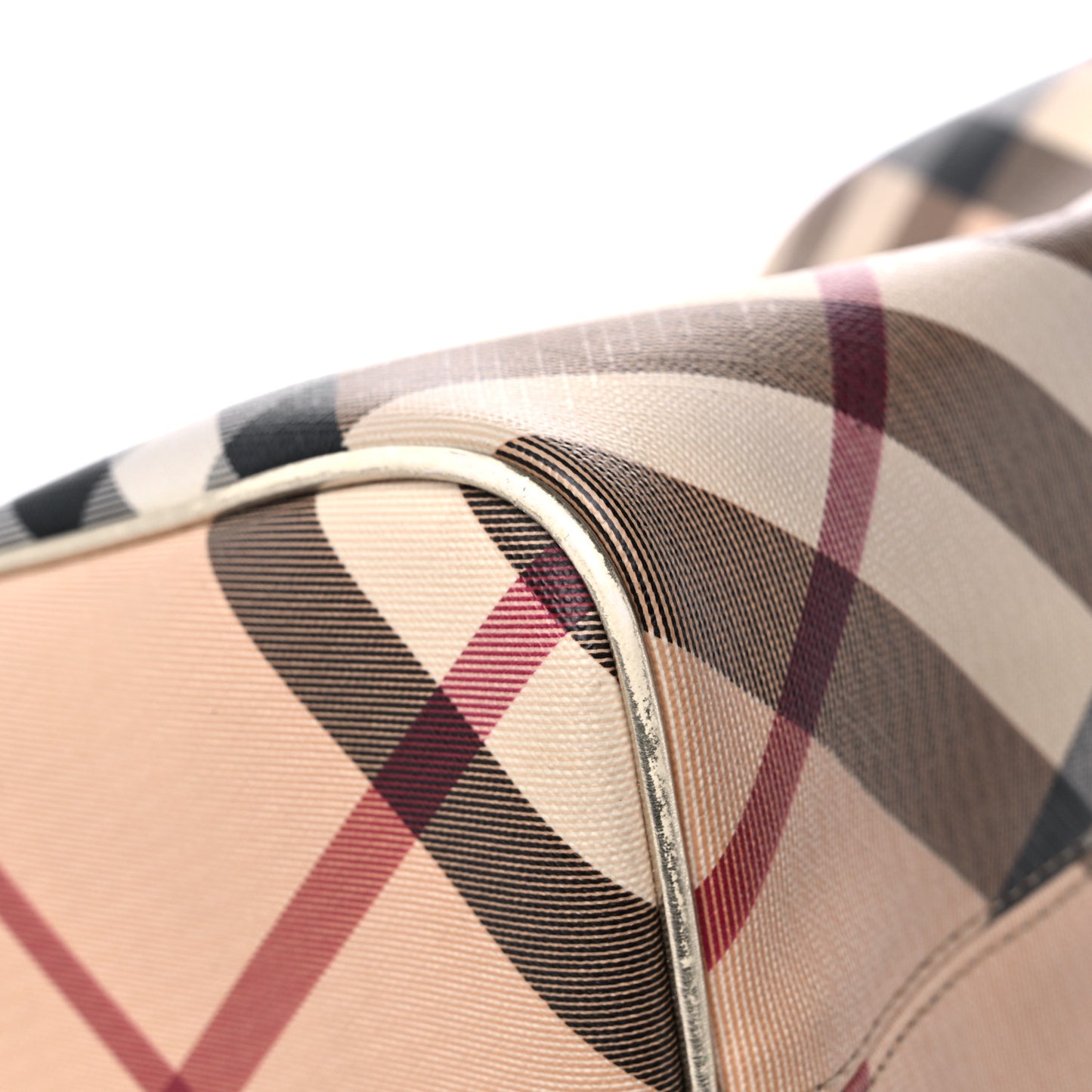 Supernova Check Metallic Small Chester Bowling Bag Gold