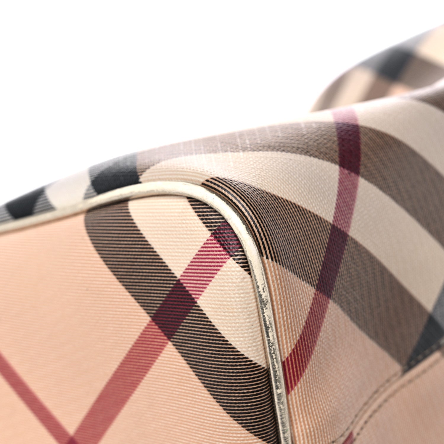 Burberry Supernova Check Metallic Small Chester Bowling Bag Gold 7 of 19