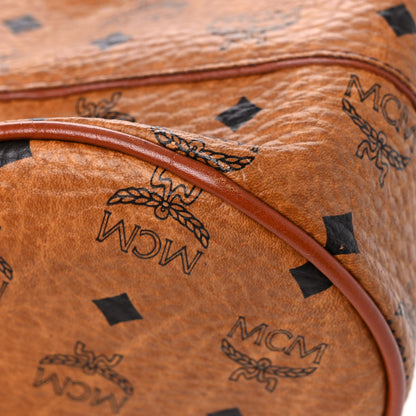 MCM Visetos Drawstring Bucket Bag Cognac 8 of 15