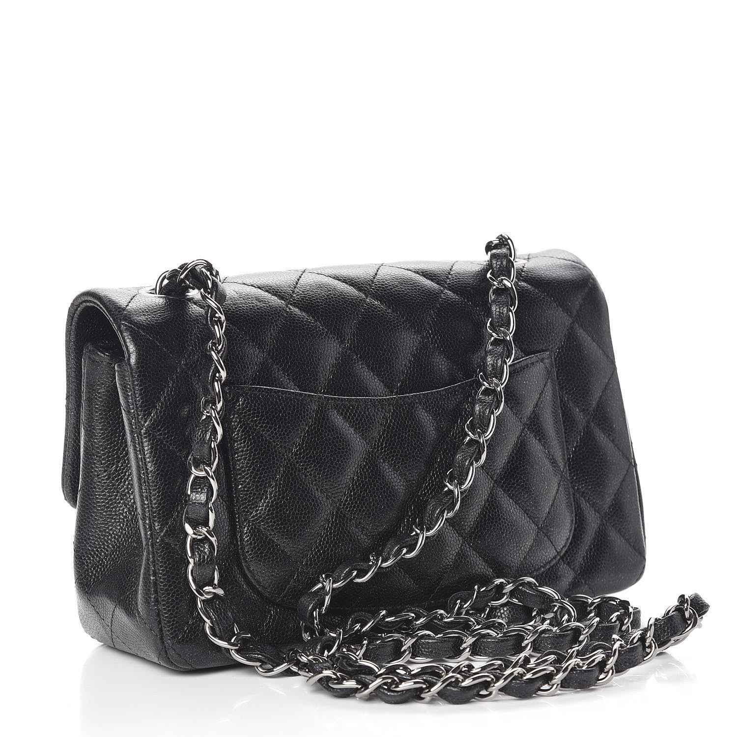 Chanel Iridescent Caviar Quilted Mini Rectangular Flap Black 3 of 10