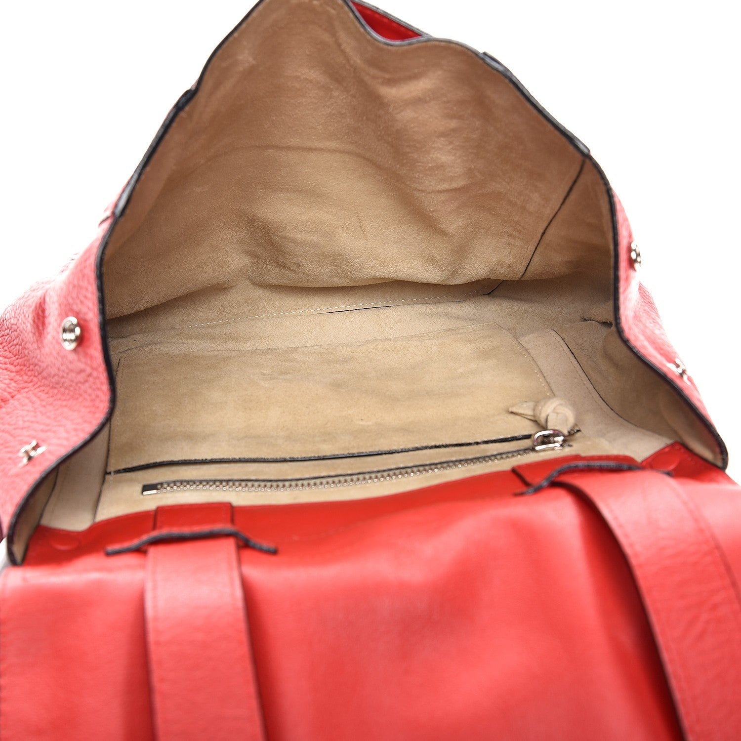 Proenza Schouler Pebbled Calfskin PS Courier Backpack Red 5 of 10