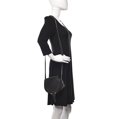 Chloe Calfskin Mini Marcie Round Crossbody Bag Black 2 of 11