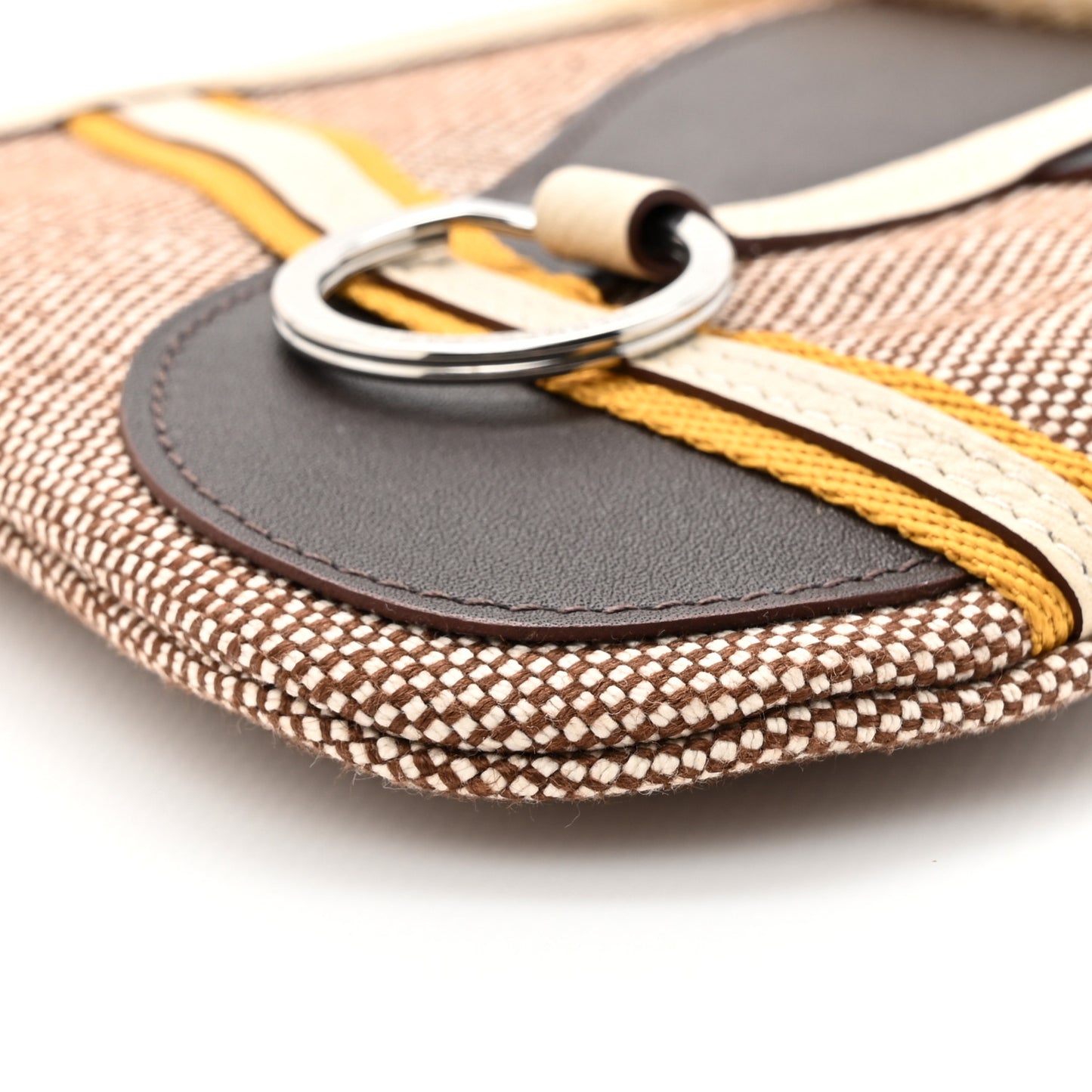 Cotton Calfskin Horsehair Grand Prix Bag Multicolor