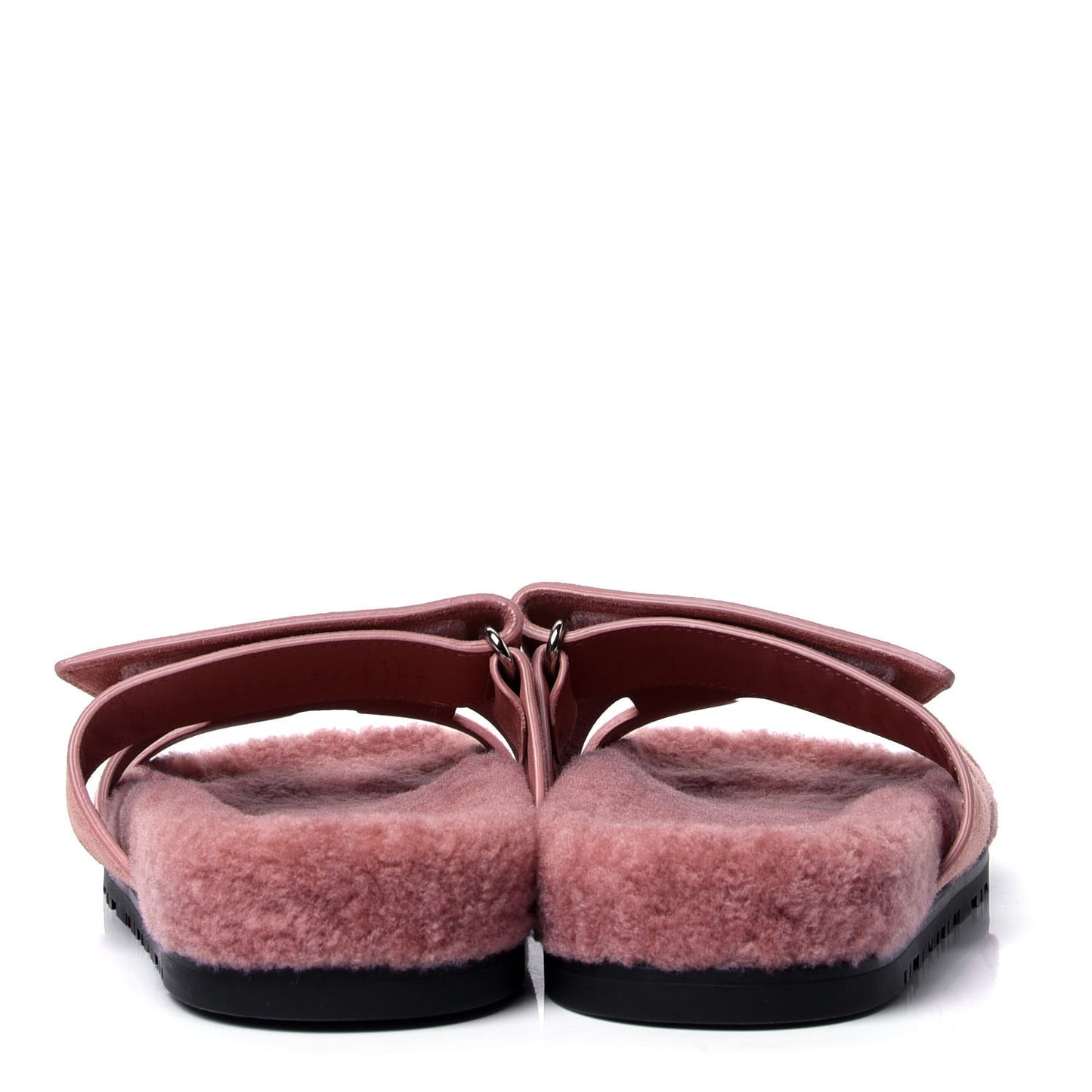 Suede Goatskin Woolskin Womens Chypre Sandals 36 Rose Aube