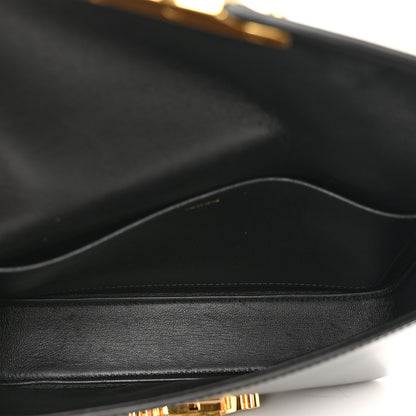 Celine Shiny Calfskin Triomphe Shoulder Bag Black 6 of 10