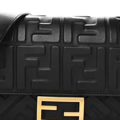 Fendi Nappa FF 1974 Embossed Baguette Black 7 of 11