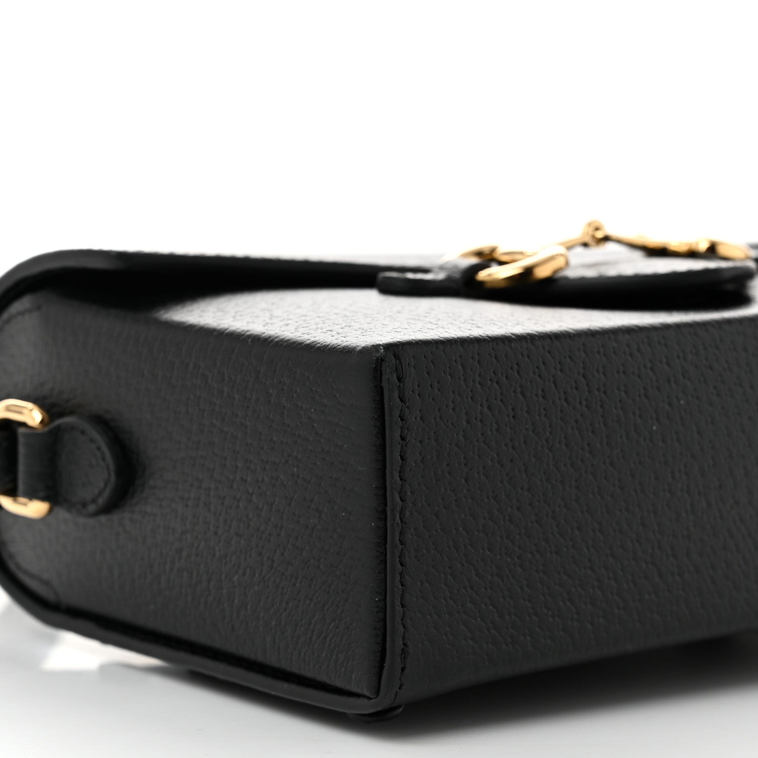 Gucci Calfskin Horsebit 1955 Shoulder Bag Black 9 of 11